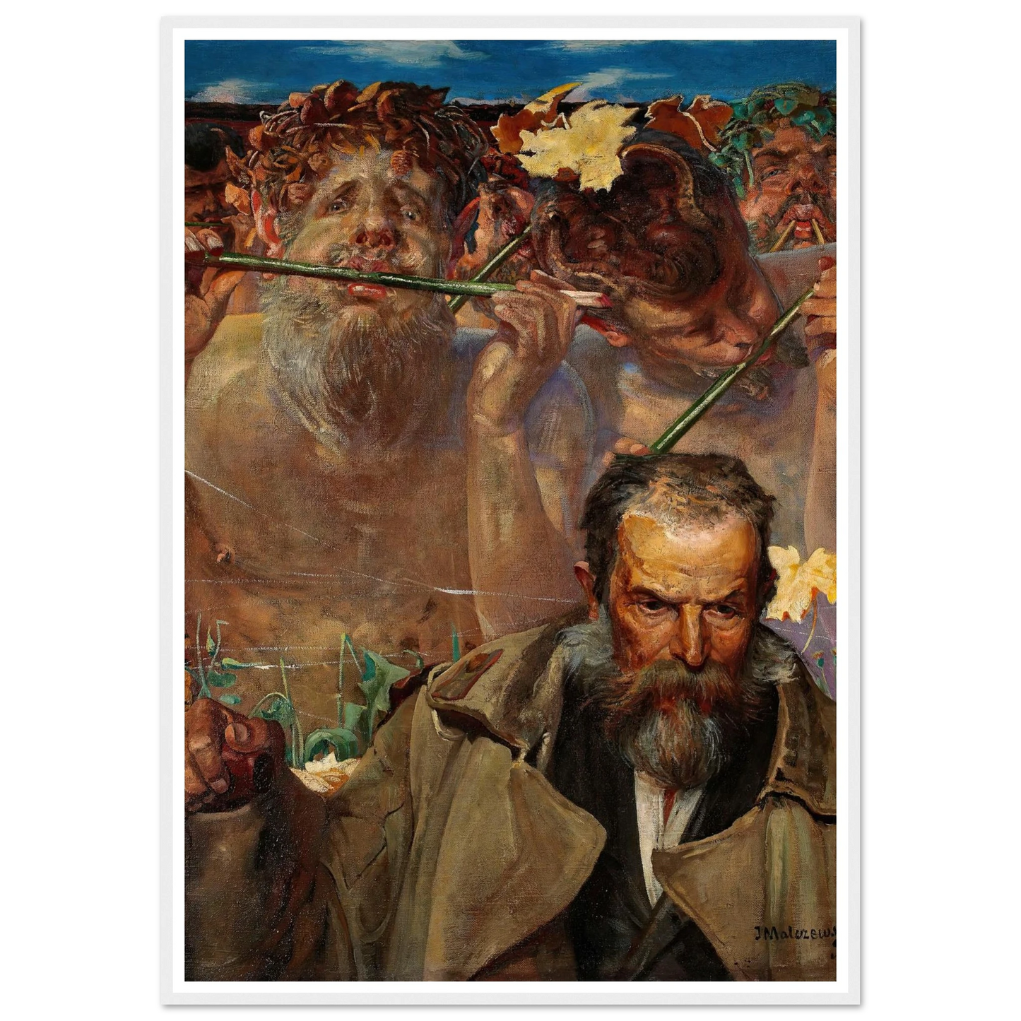 Story of a Song – Portrait of Adam Asnyk (1899) Art Print | Jacek Malczewski-Quipham Collections