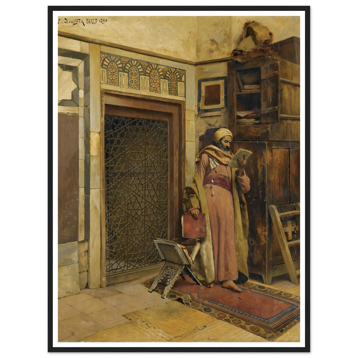 The scholar (1890) Art Print | Ludwig Deutsch-Quipham Collections