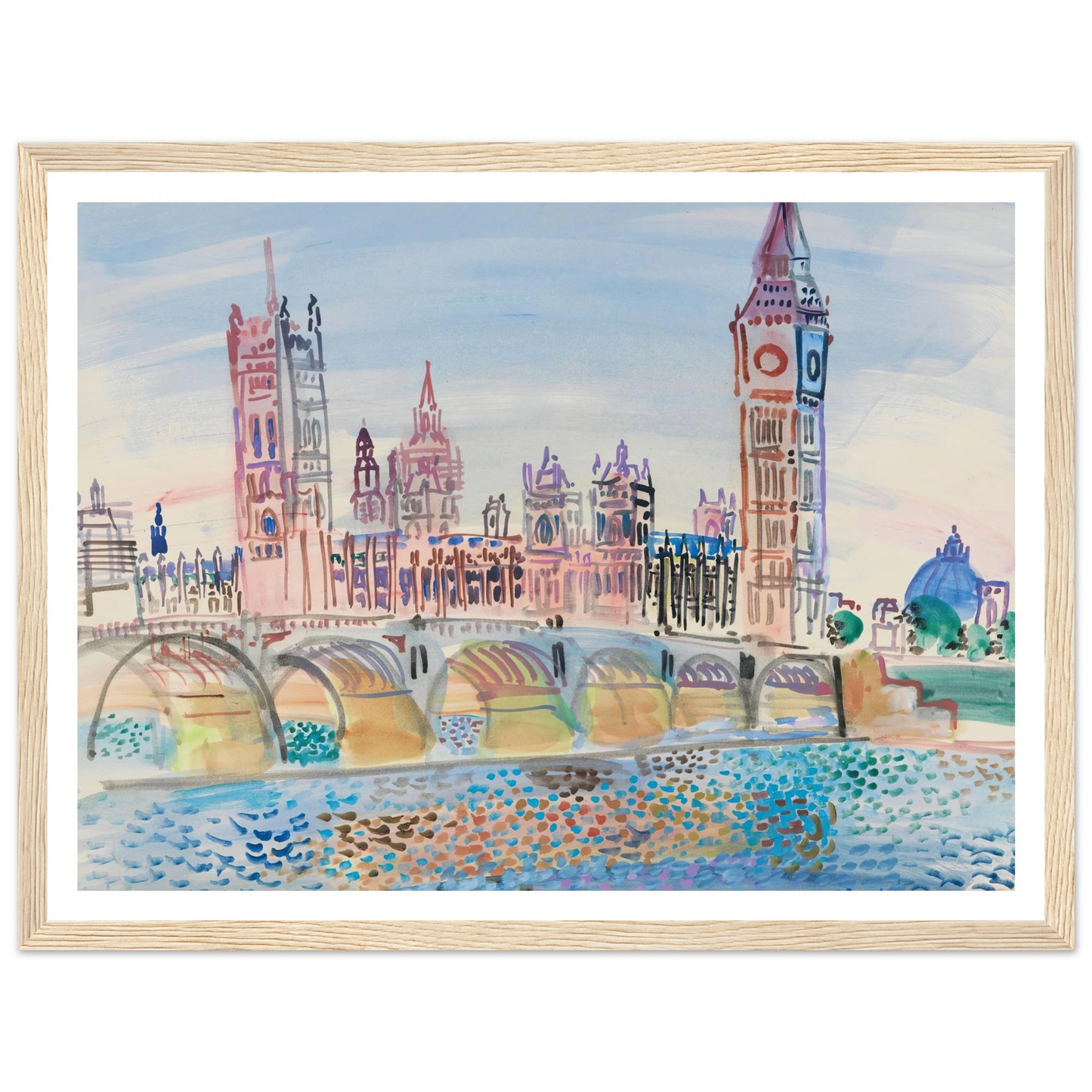 Londres, le Parlement (1930) Art Print | Raoul Dufy-Quipham Collections