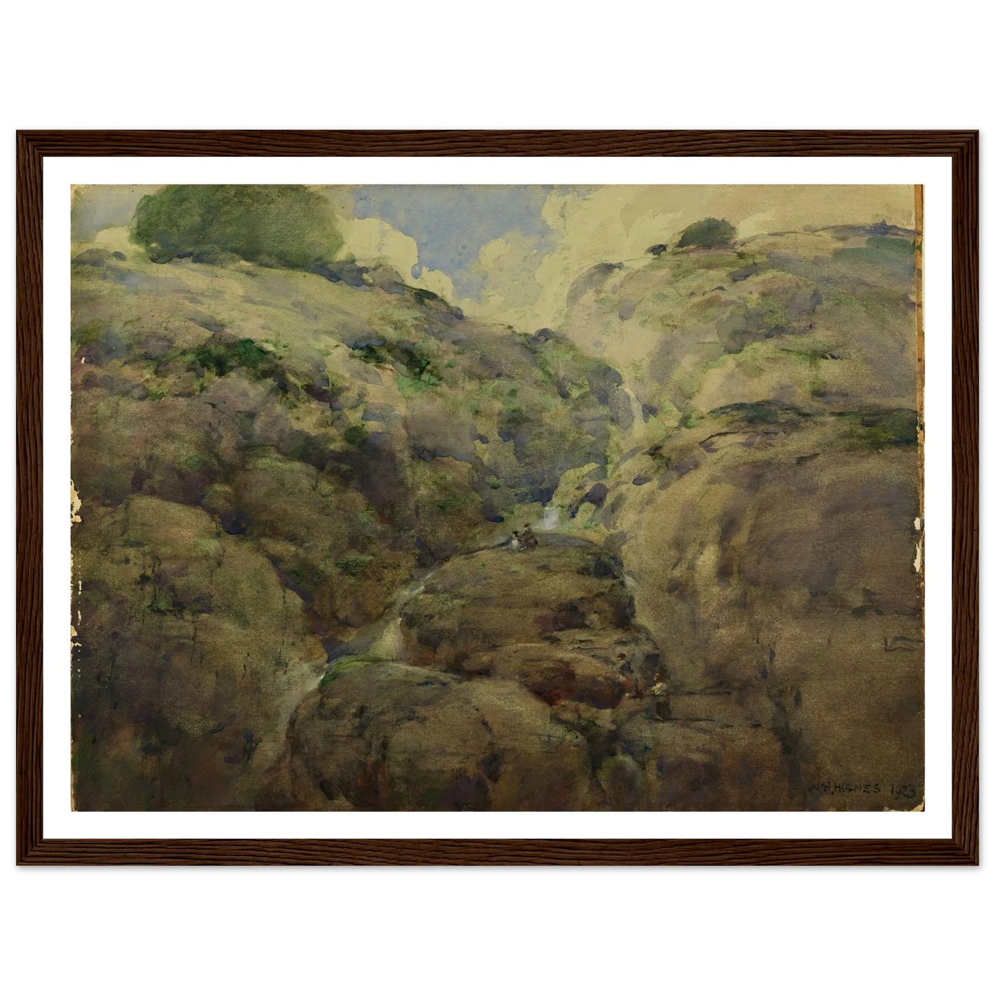Mountain Gorge, Colorado (1923) Art Print | William Henry Holmes-Quipham Collections