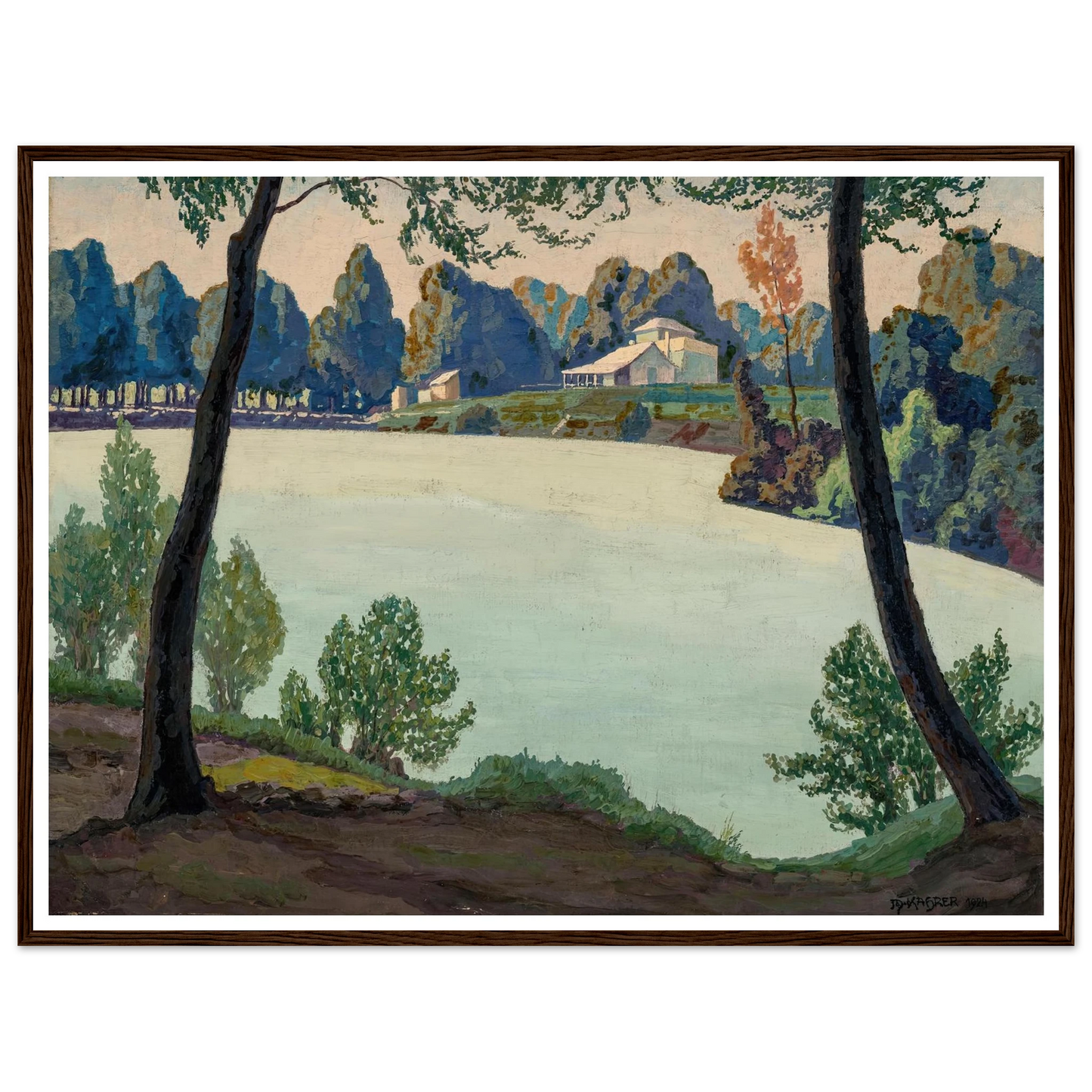 Silbersee bei Höflein (1924) Art Print | Max Kahrer-Quipham Collections