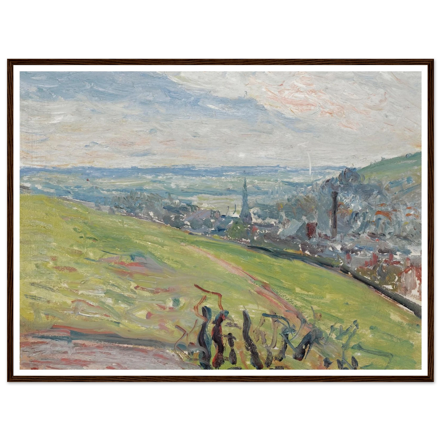 Environs De Rouen (1883) Art Print | Camille Pissarro-Quipham Collections