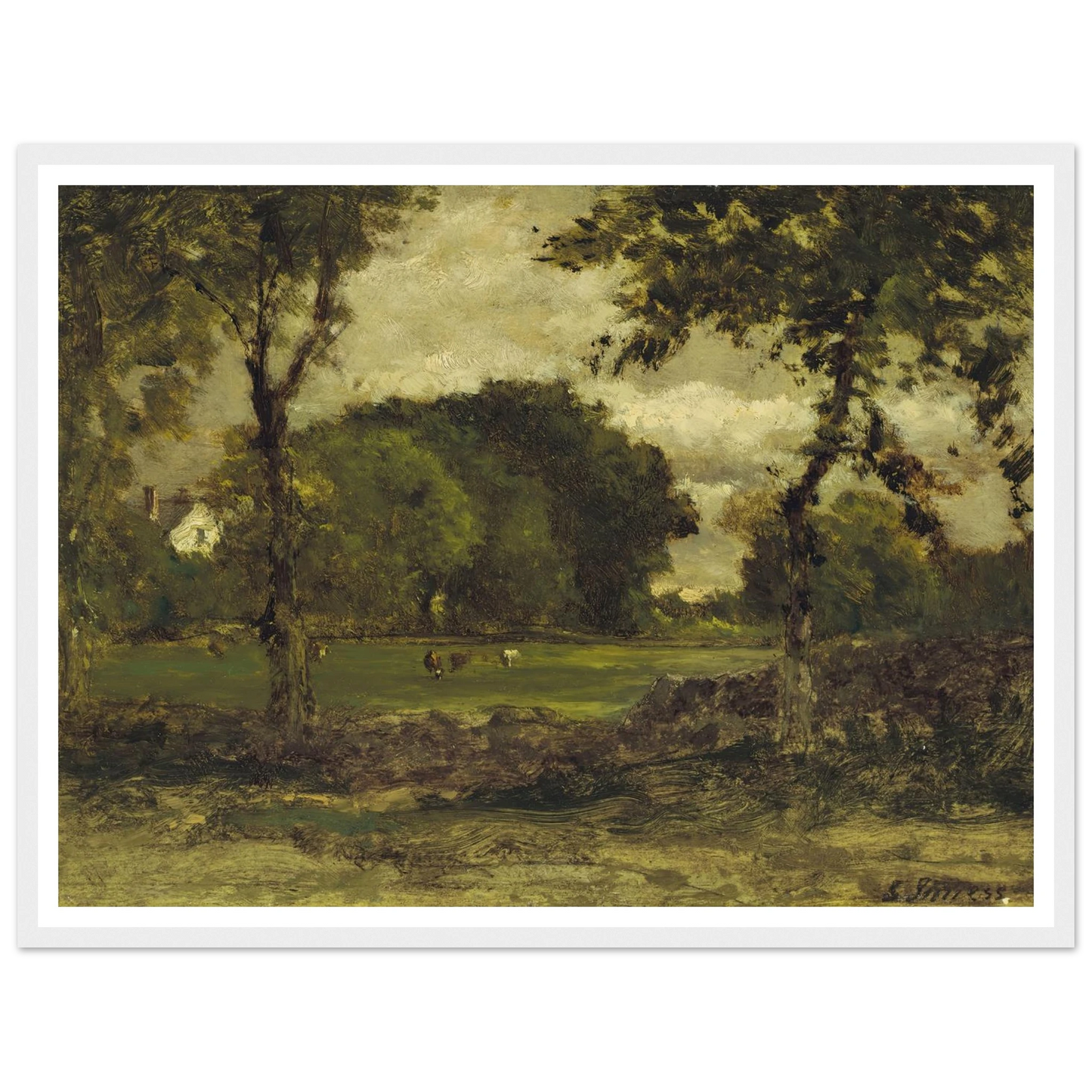 Medfield, Massachusetts (A Medfield Farm) (circa 1866) Art Print | George Inness-Quipham Collections