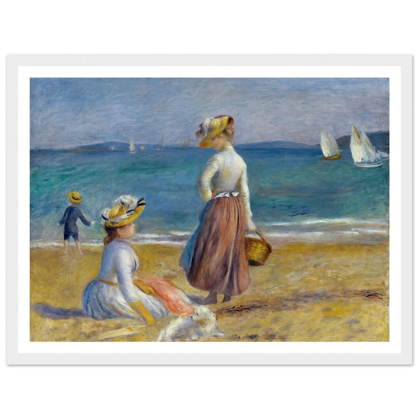 Figures on the Beach (1890) Art Print | Pierre Auguste Renoir-Quipham Collections