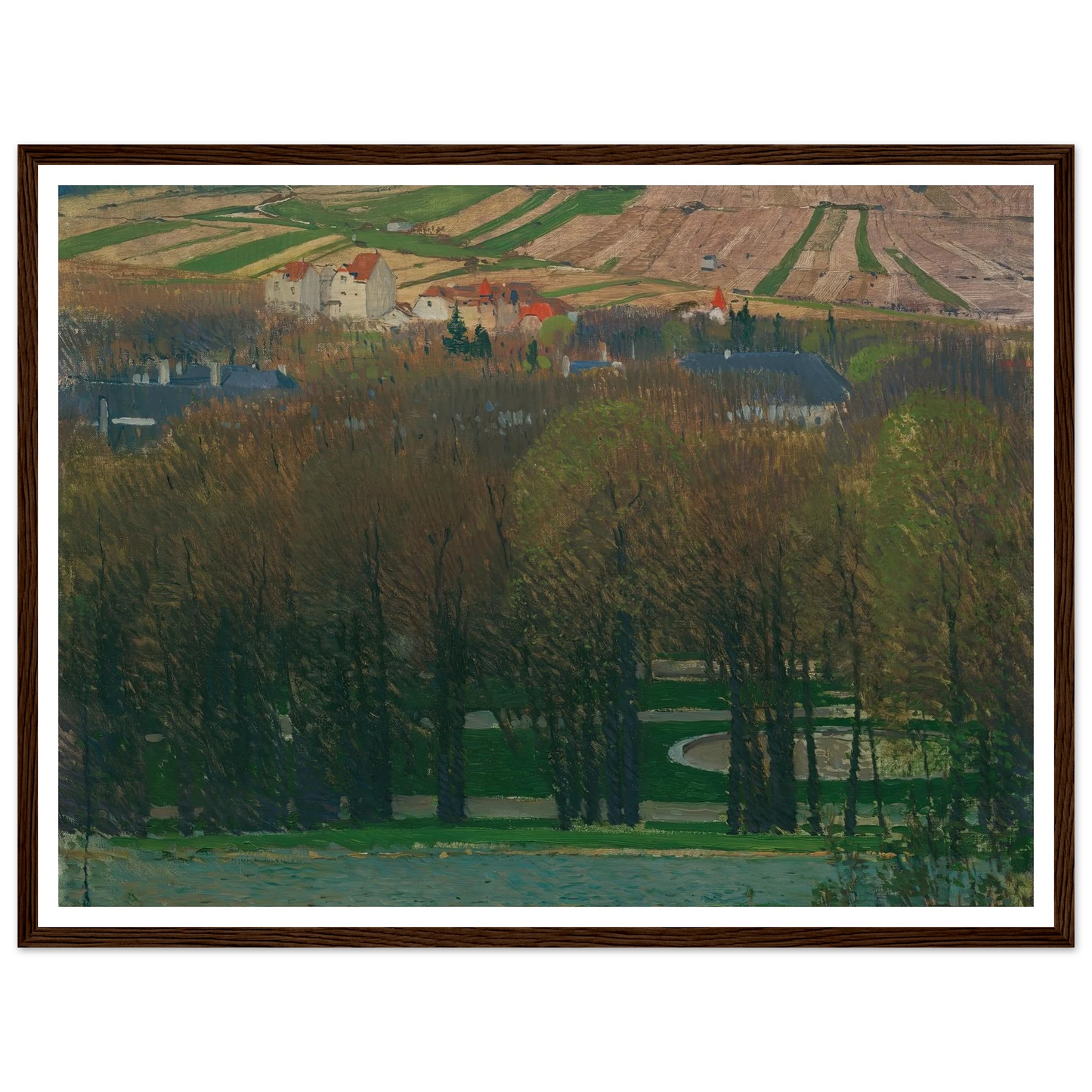 Blick von Heiligenstadt auf den Nußberg (1903) Art Print | Carl Moll-Quipham Collections