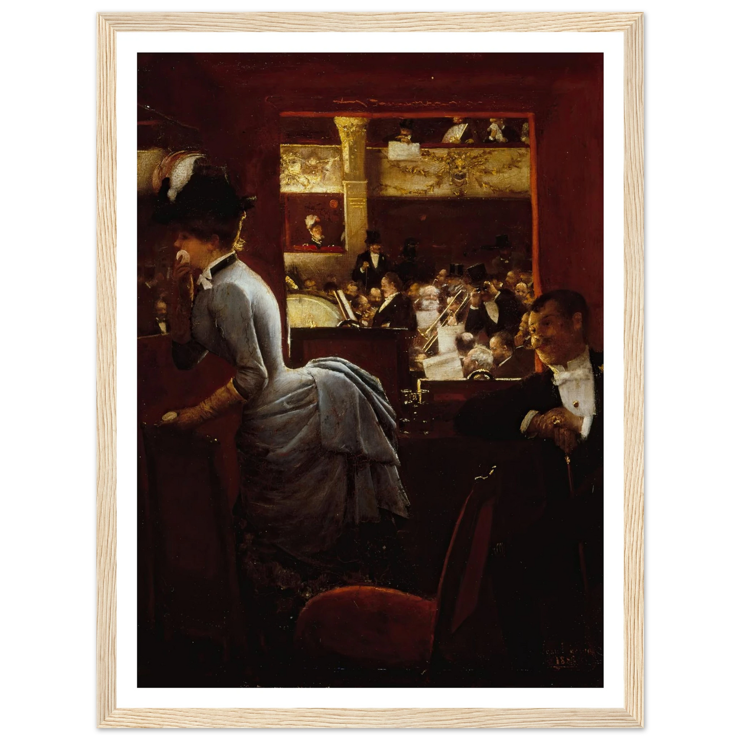 La Baignoire, au théâtre des Variétés (1883) Art Print | Jean Beraud-Quipham Collections