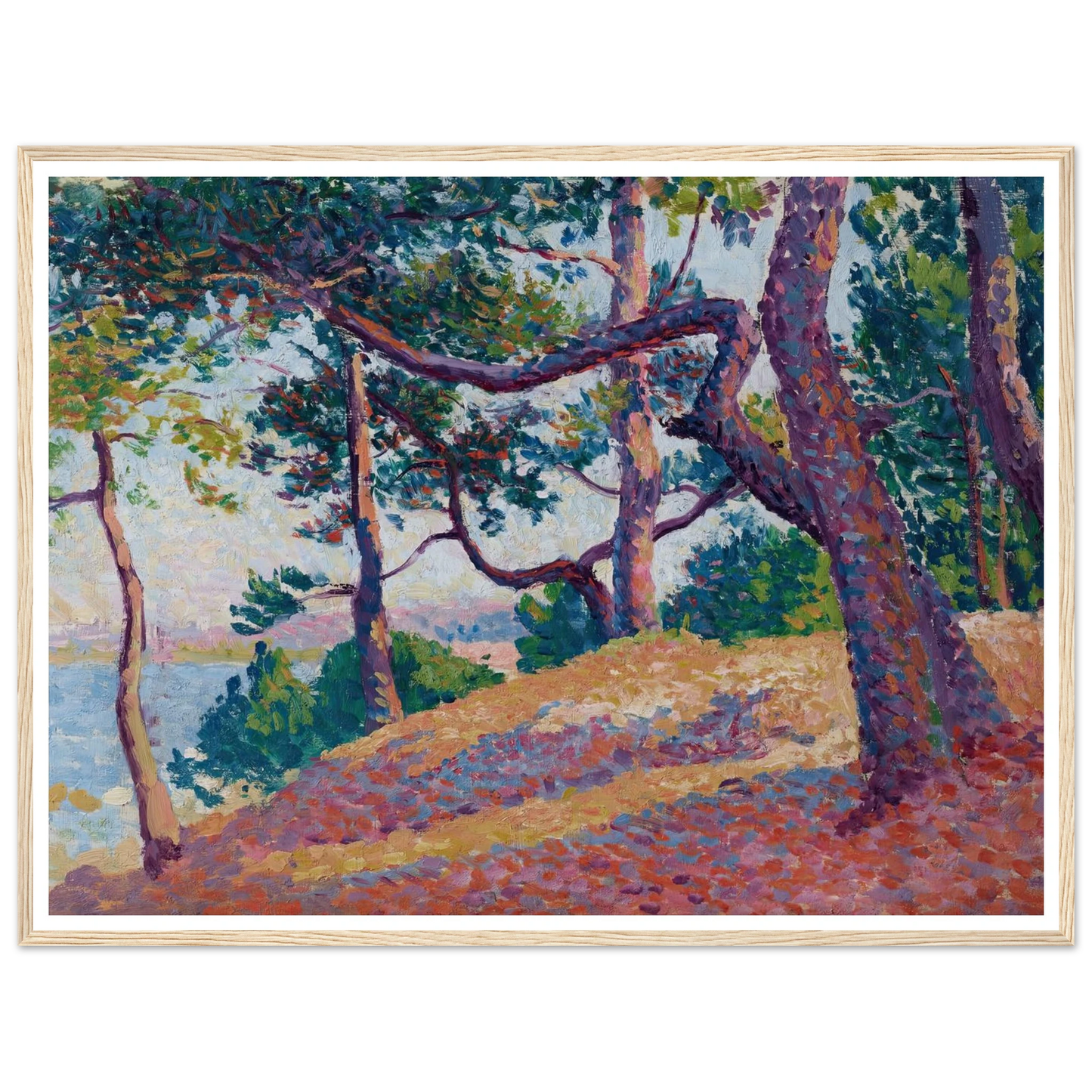 Paysage à Saint-Tropez (1892) Art Print | Maximilien Luce-Quipham Collections