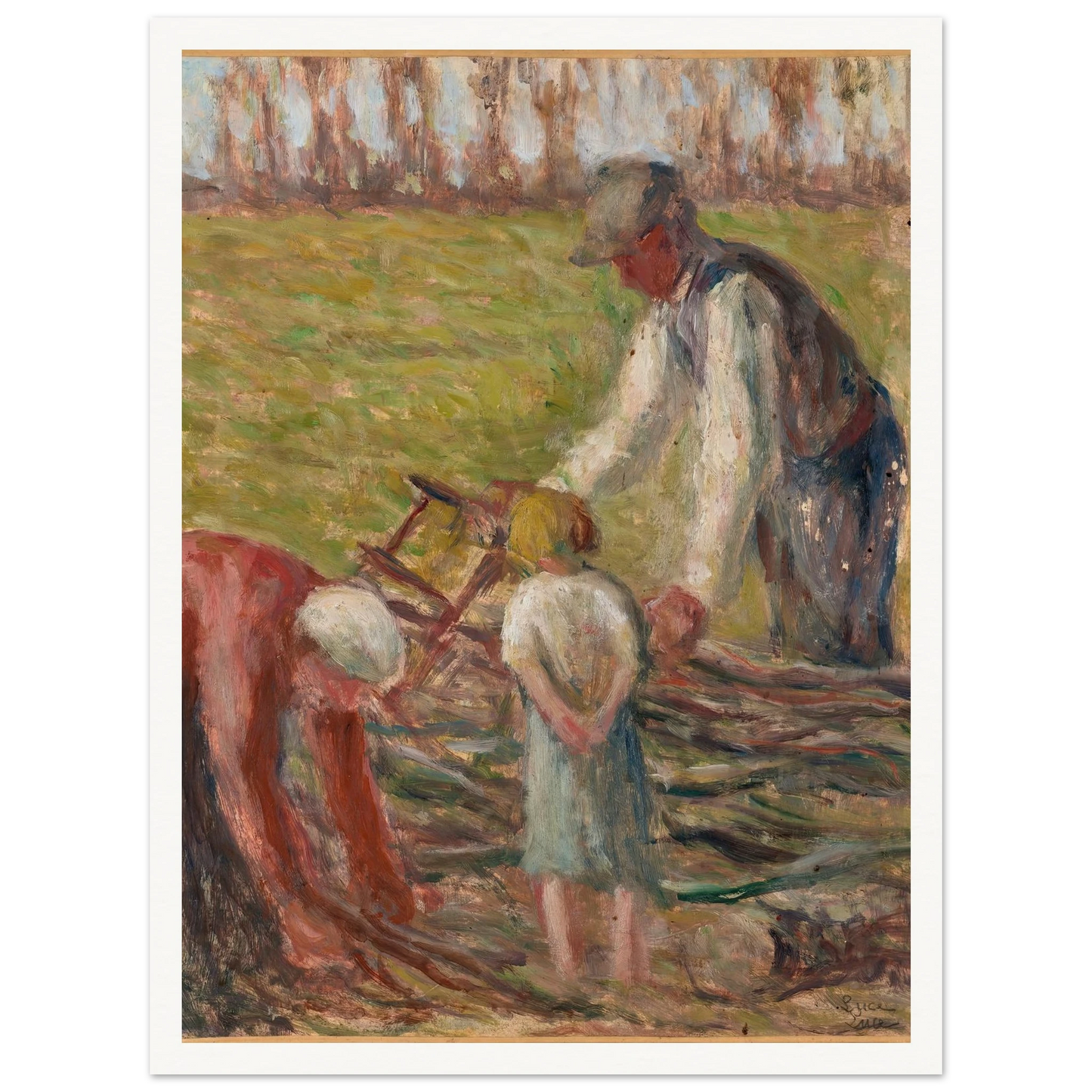 Le scieur de fagots (1935) Art Print | Maximilien Luce-Quipham Collections