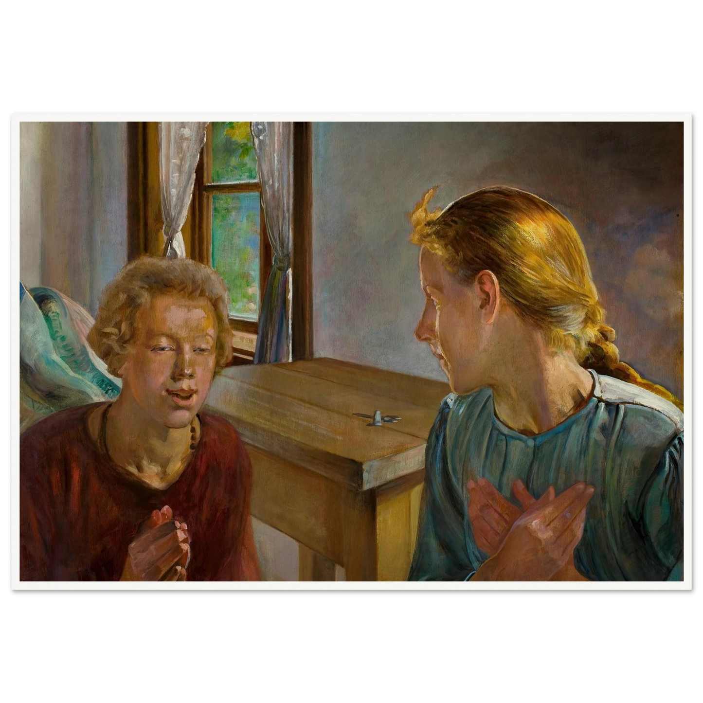 Annunciation (1923) Art Print | Jacek Malczewski-Quipham Collections