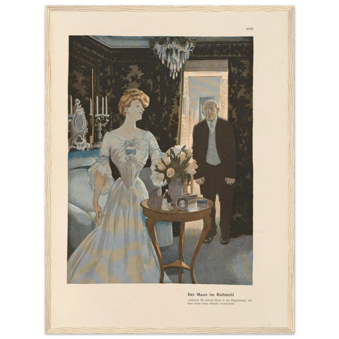 Der Mann im Rollstuhl (1908) Art Print | Ferdinand Freiherr von Reznicek-Quipham Collections