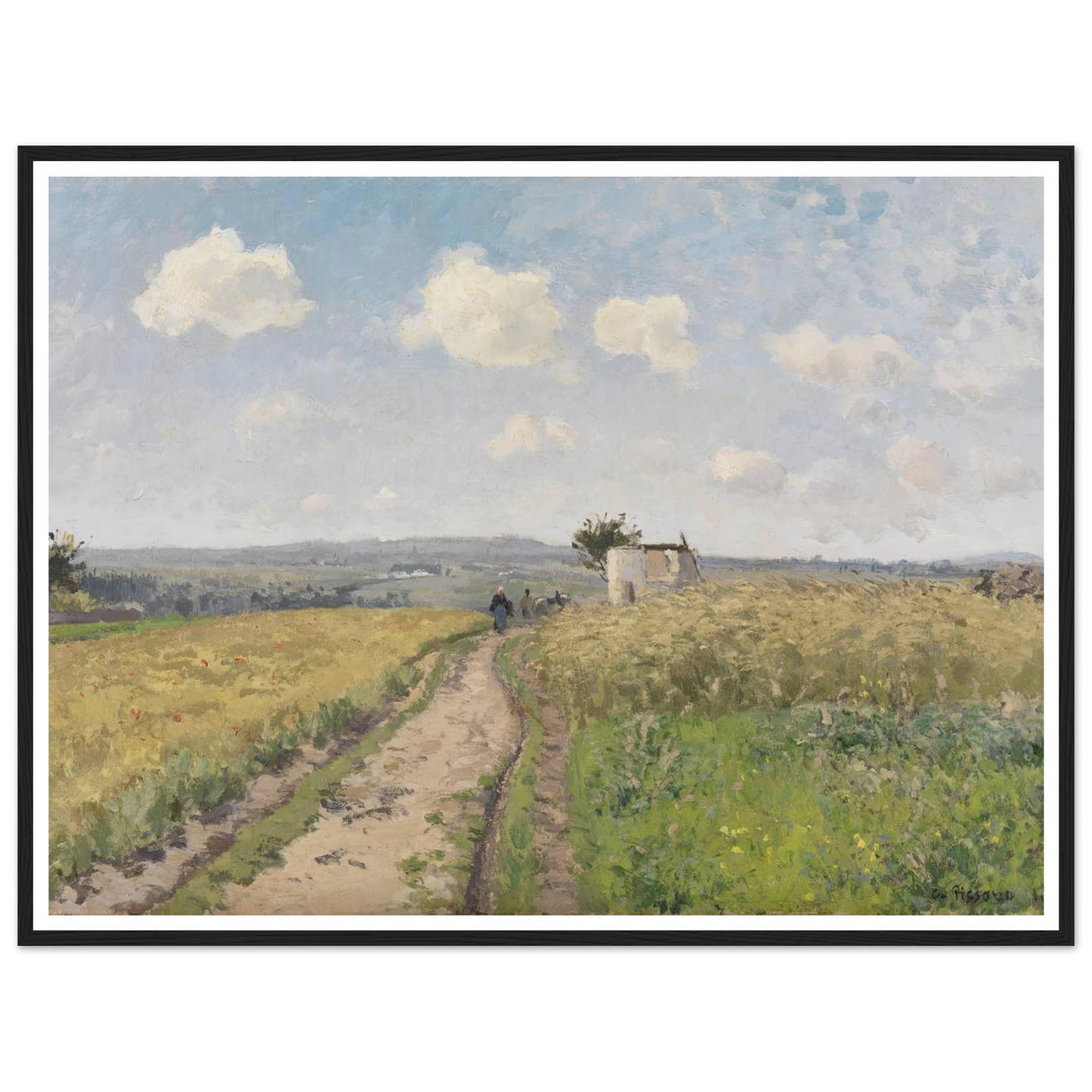 June morning near Pontoise (1873) Art Print | Camille Pissarro-Quipham Collections