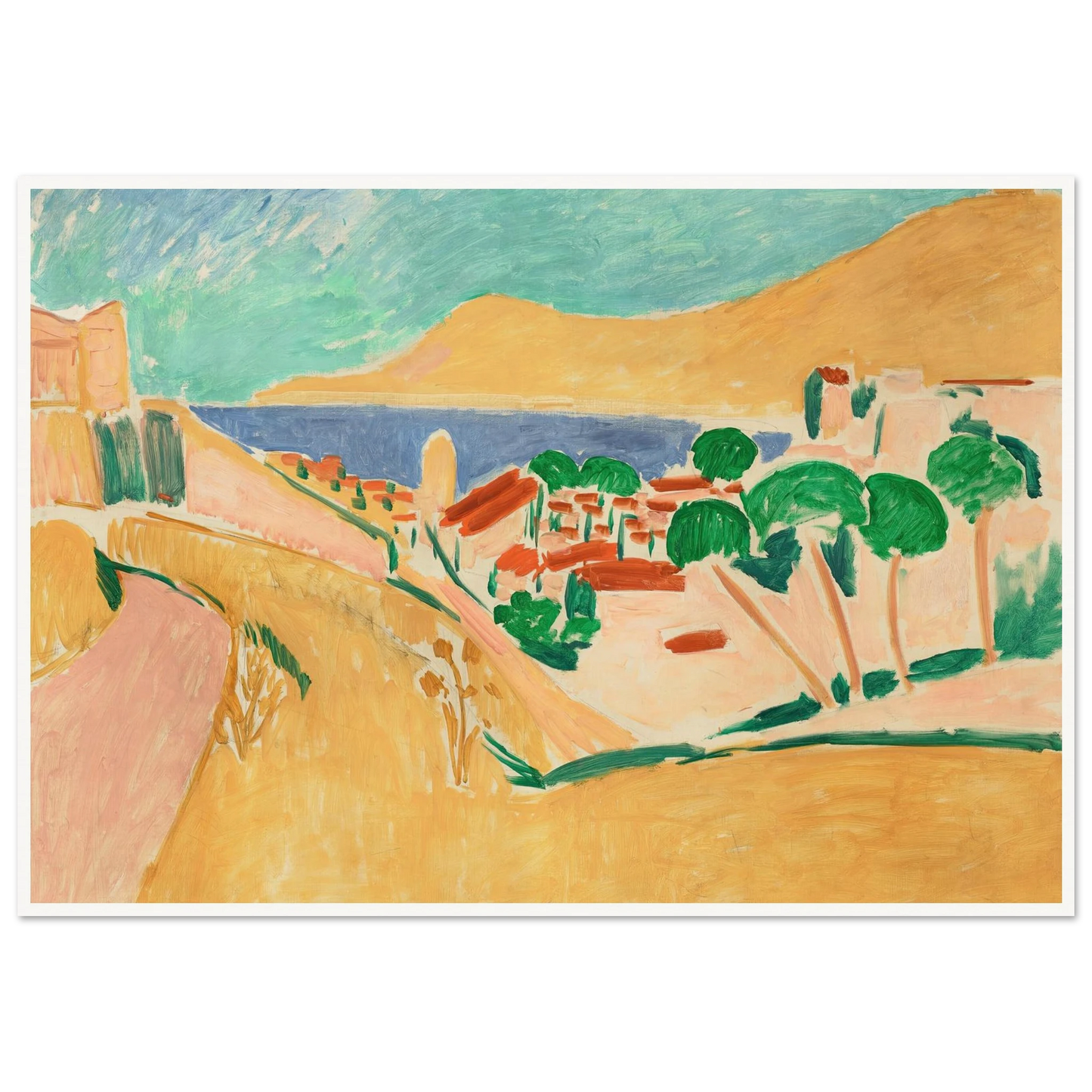 Collioure en août (circa 1911) Art Print | Henri Matisse-Quipham Collections