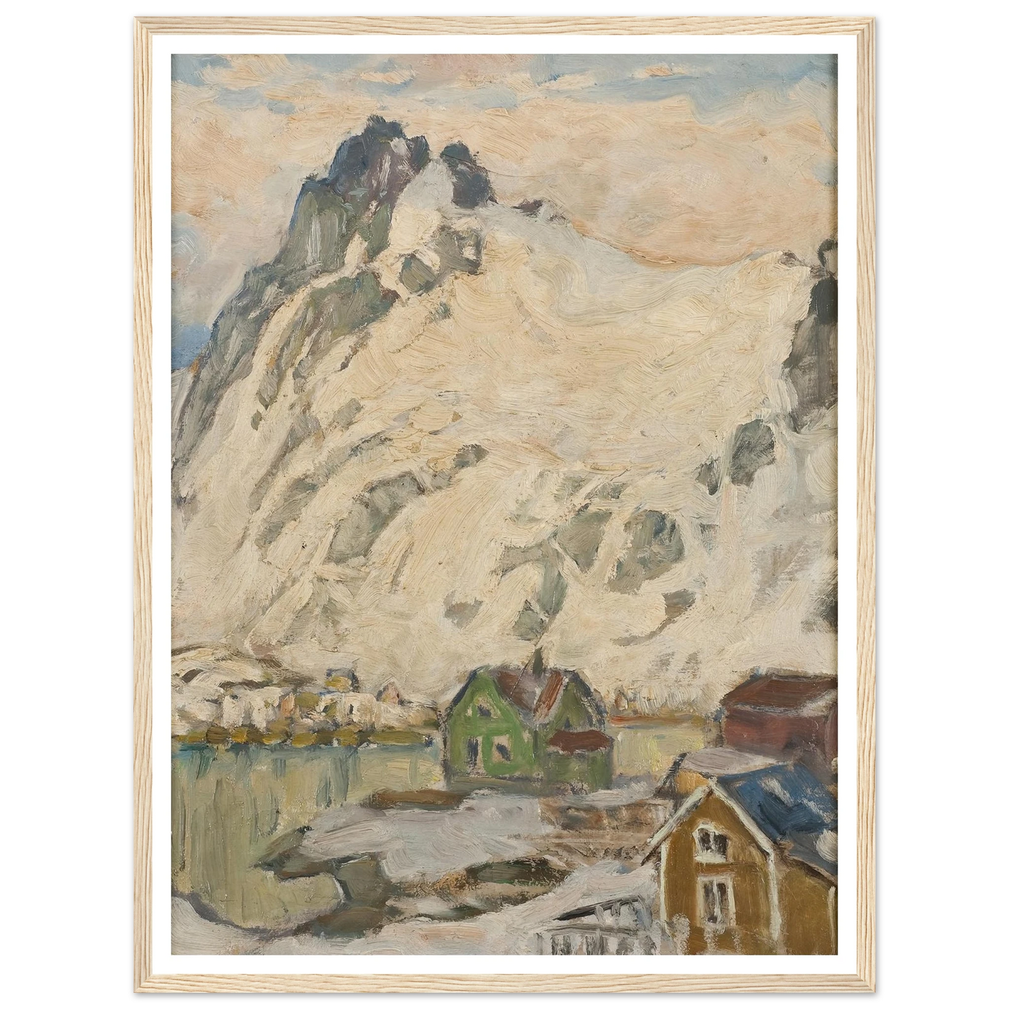 At the Foot of the Mountain. Study from Lofoten (1905) Art Print | Anna Boberg-Quipham Collections