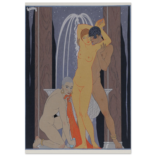 Clodia accompanying her brother (1929) Art Print | George Barbier-Quipham Collections