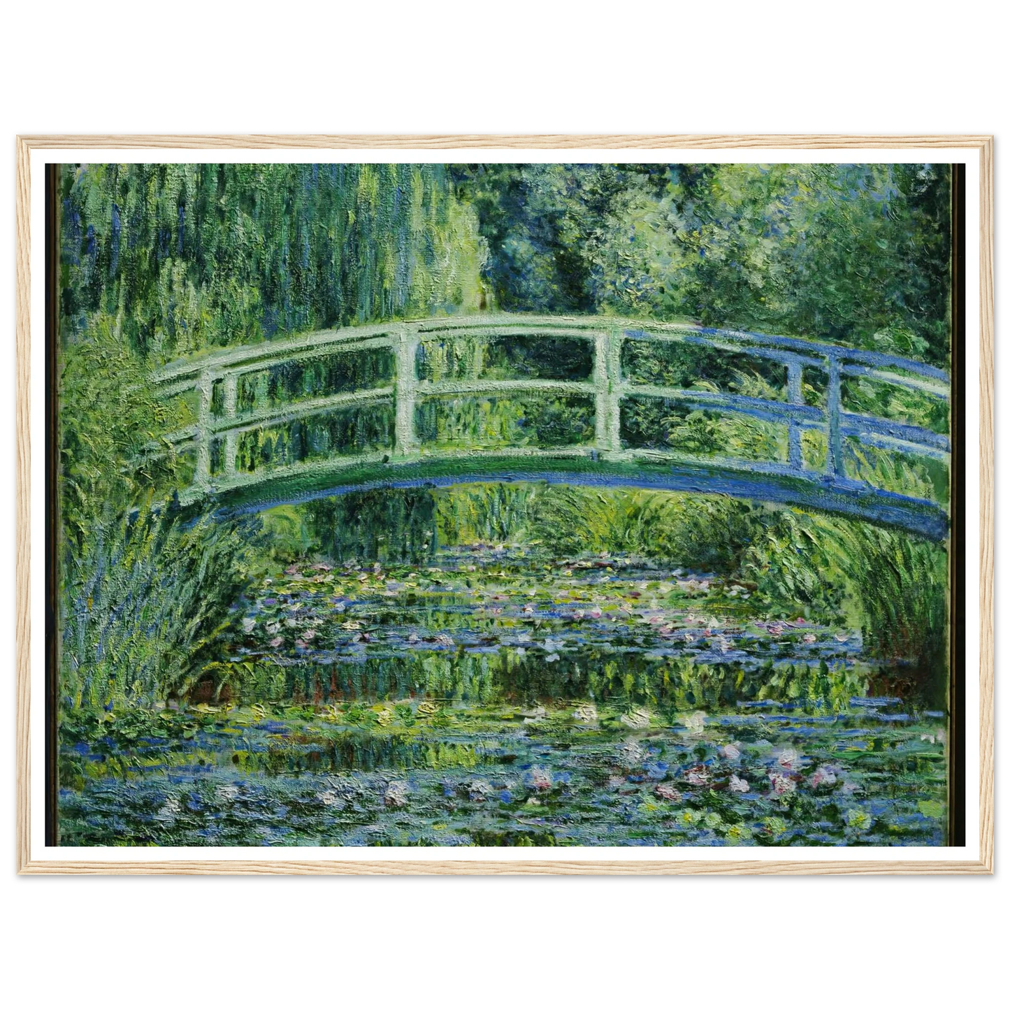 Water Lilies and Japanese Bridge (1899) Art Print | Claude Monet-Quipham Collections