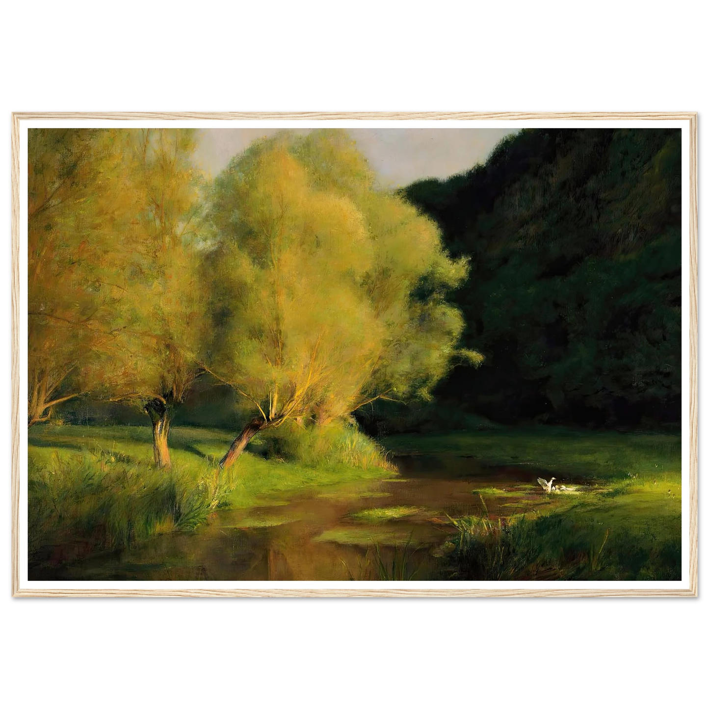 Willows by a Stream (1908) Art Print | Pascal Adolphe Jean Dagnan Bouveret-Quipham Collections