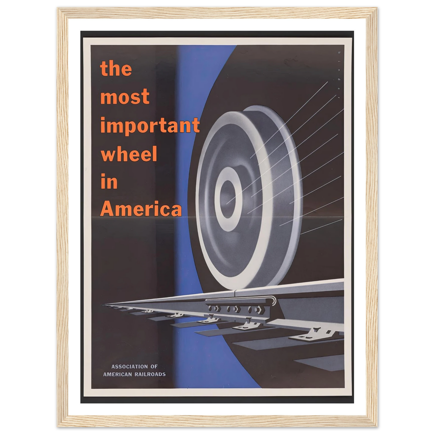 The most important wheels in America. (1952) Art Print | Joseph Binder-Quipham Collections