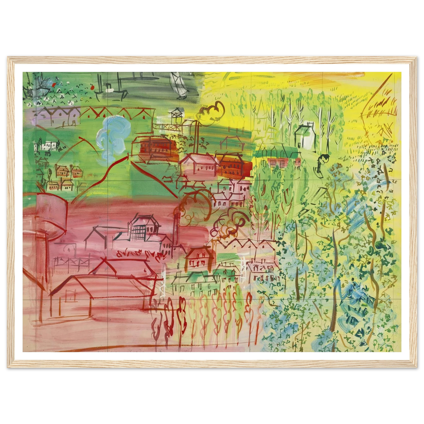 étude pour la fée electricité Art Print | Raoul Dufy-Quipham Collections