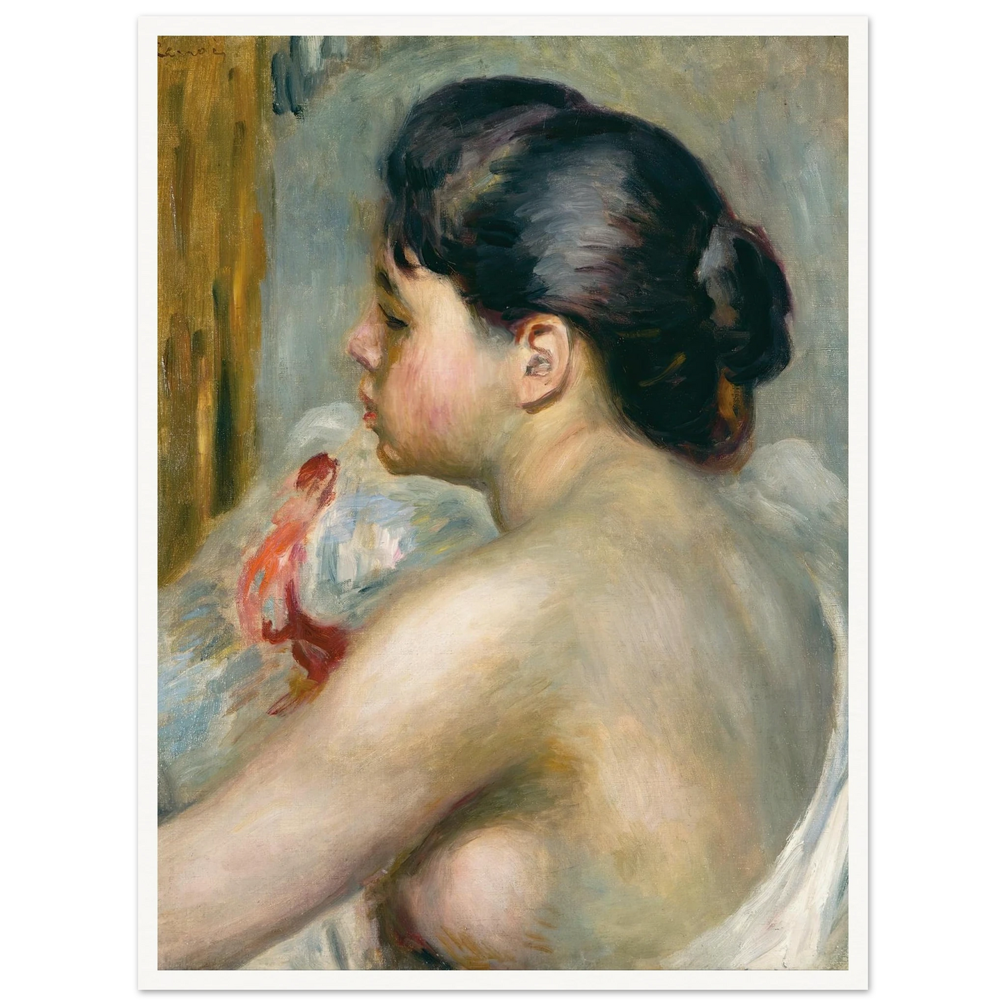 Dark-Haired Woman (1903) Art Print | Pierre Auguste Renoir-Quipham Collections