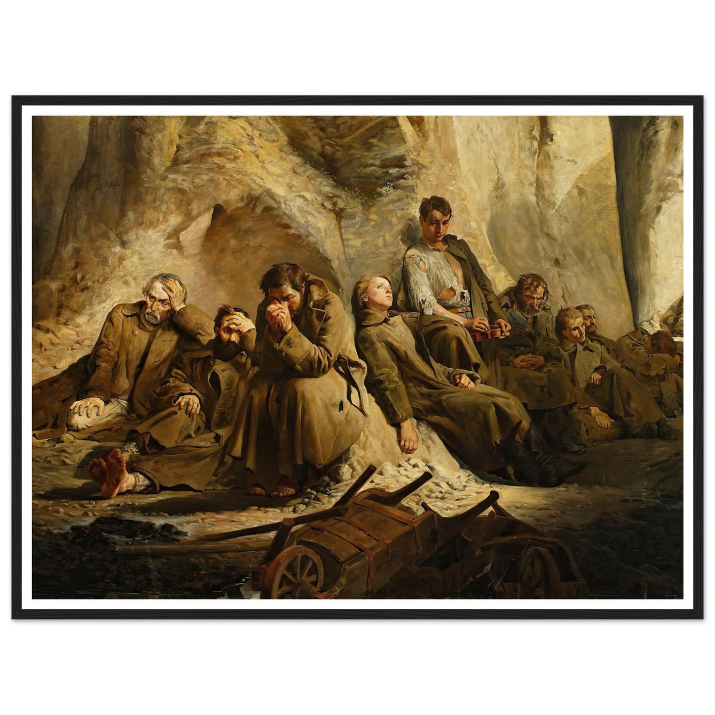 Sunday at the mine (Rest at the mine) (1882) Art Print | Jacek Malczewski-Quipham Collections