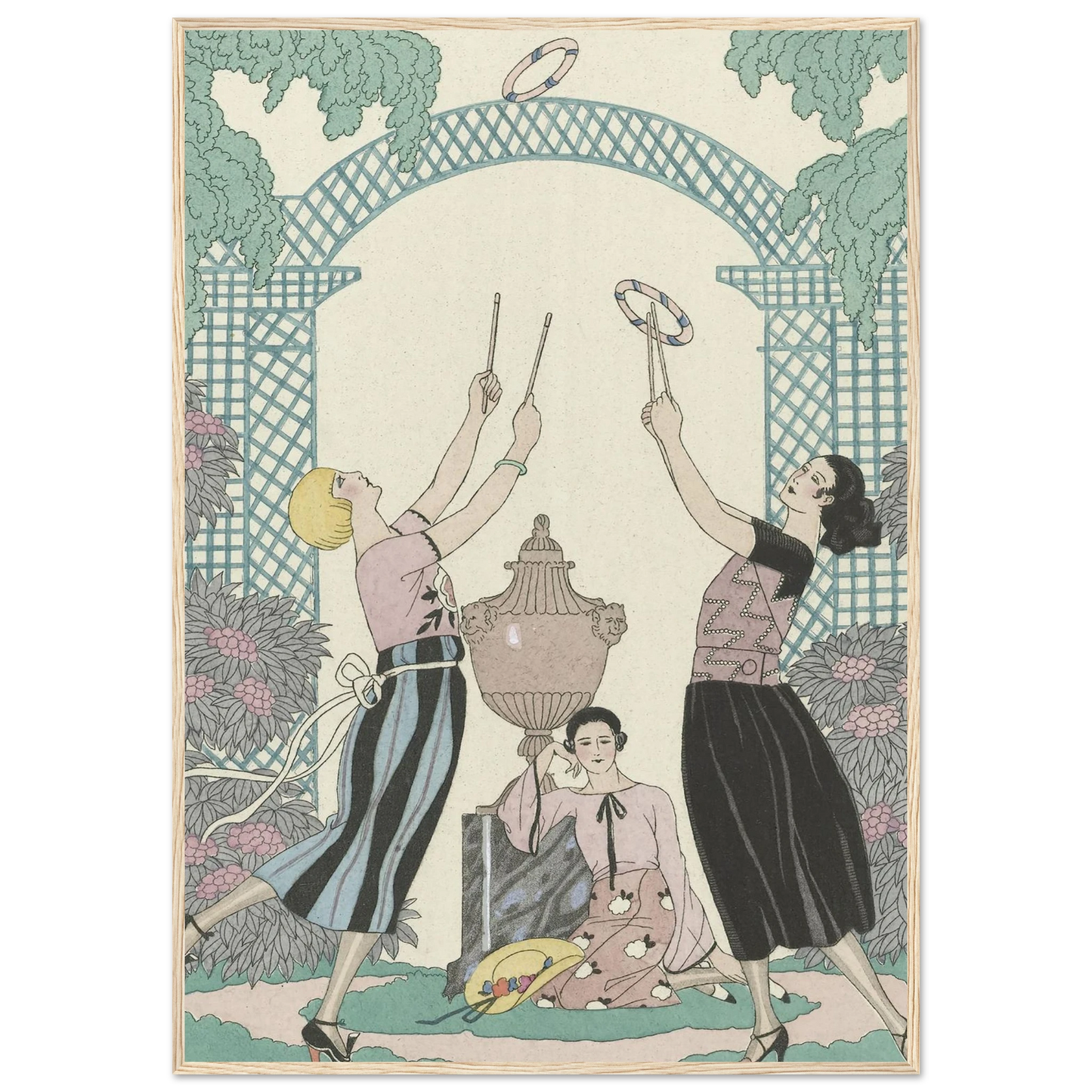 Le Jeu des Graces (1921) Art Print | George Barbier-Quipham Collections