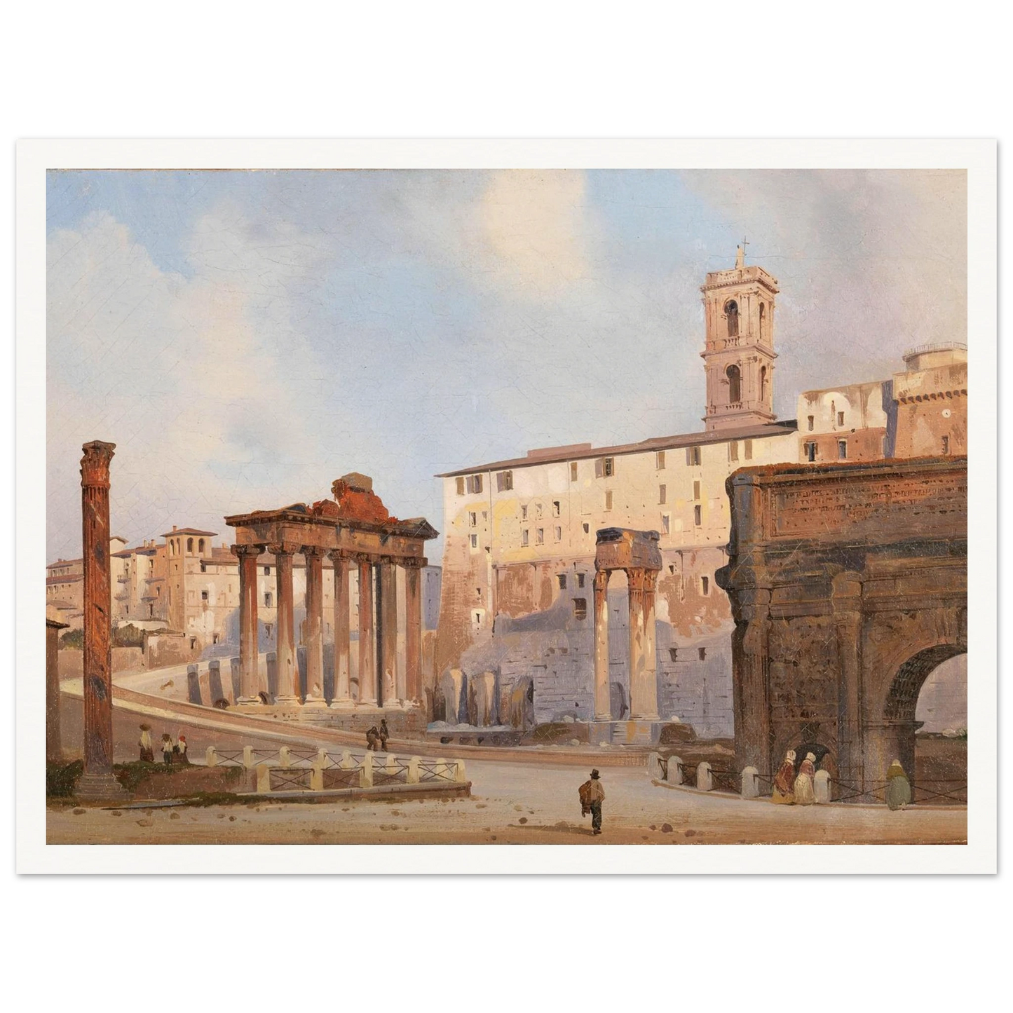 The Roman Forum Art Print | Ippolito Caffi-Quipham Collections