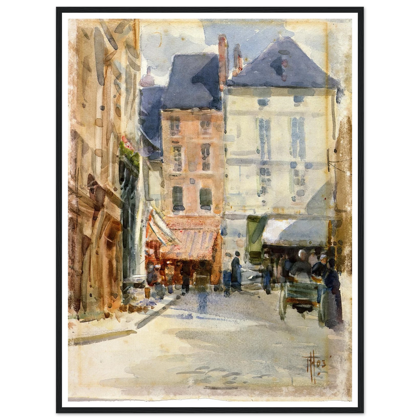 Street scene in Holland (1903) Art Print | Frances Hodgkins-Quipham Collections