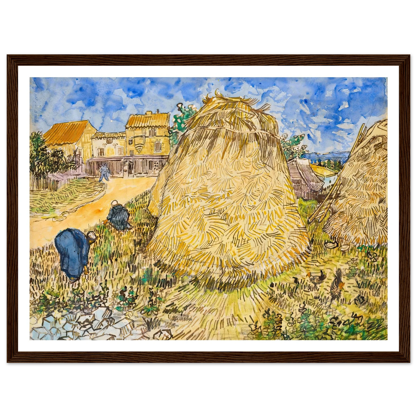 Meules de blé (1888) Art Print | Vincent van Gogh-Quipham Collections