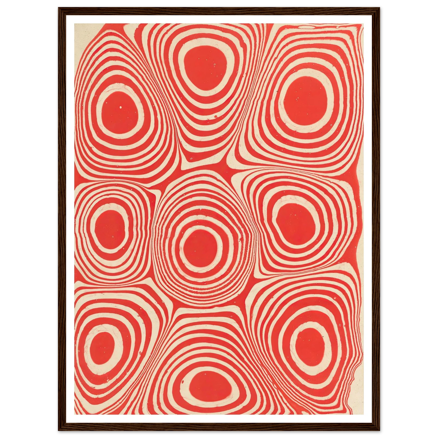 Marmorpapier (Kreise und kreisförmige Ringe) (1900 - 1921) Art Print | Anker Kyster-Quipham Collections