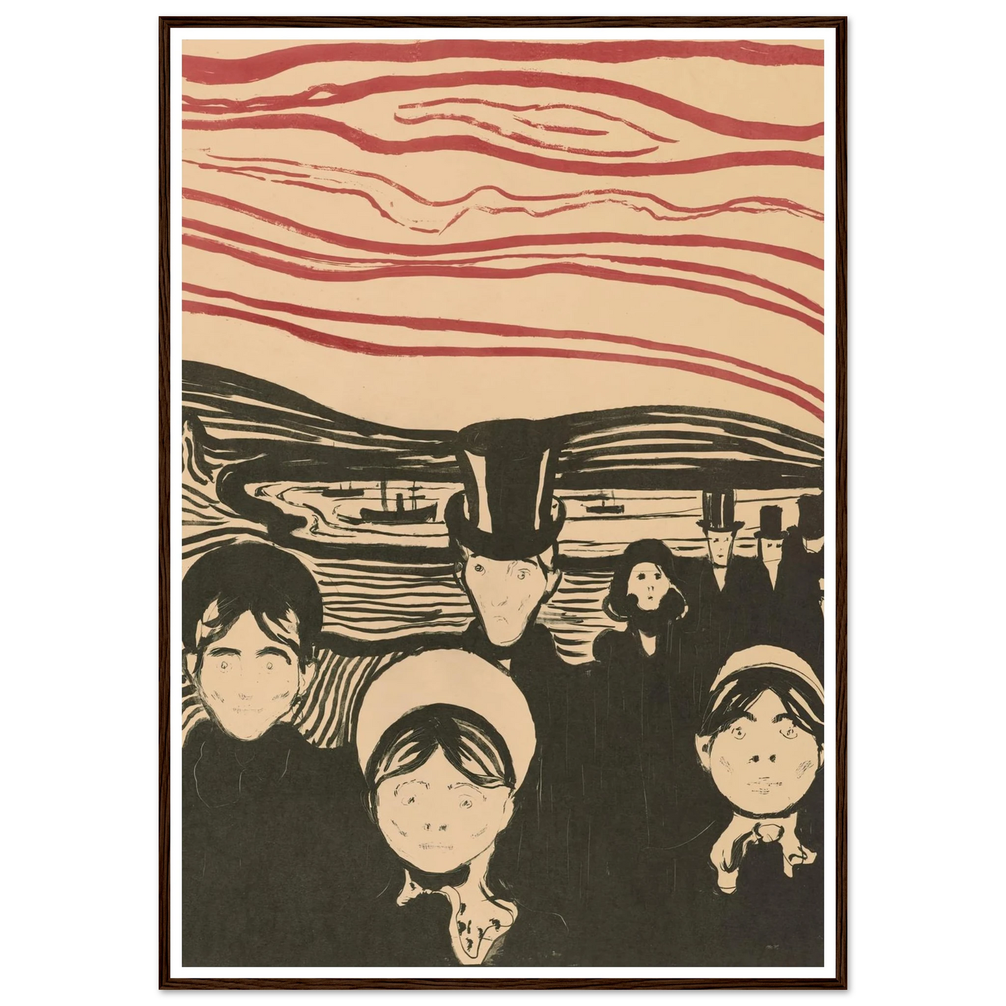 Angst (1896) Art Print | Edvard Munch-Quipham Collections