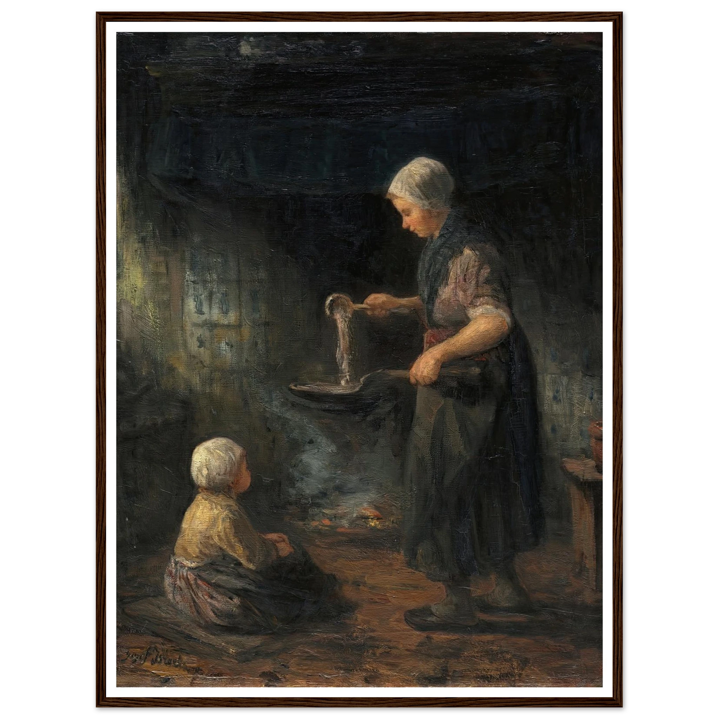 The Pancakes (c. 1875) Art Print | Jozef Israels-Quipham Collections