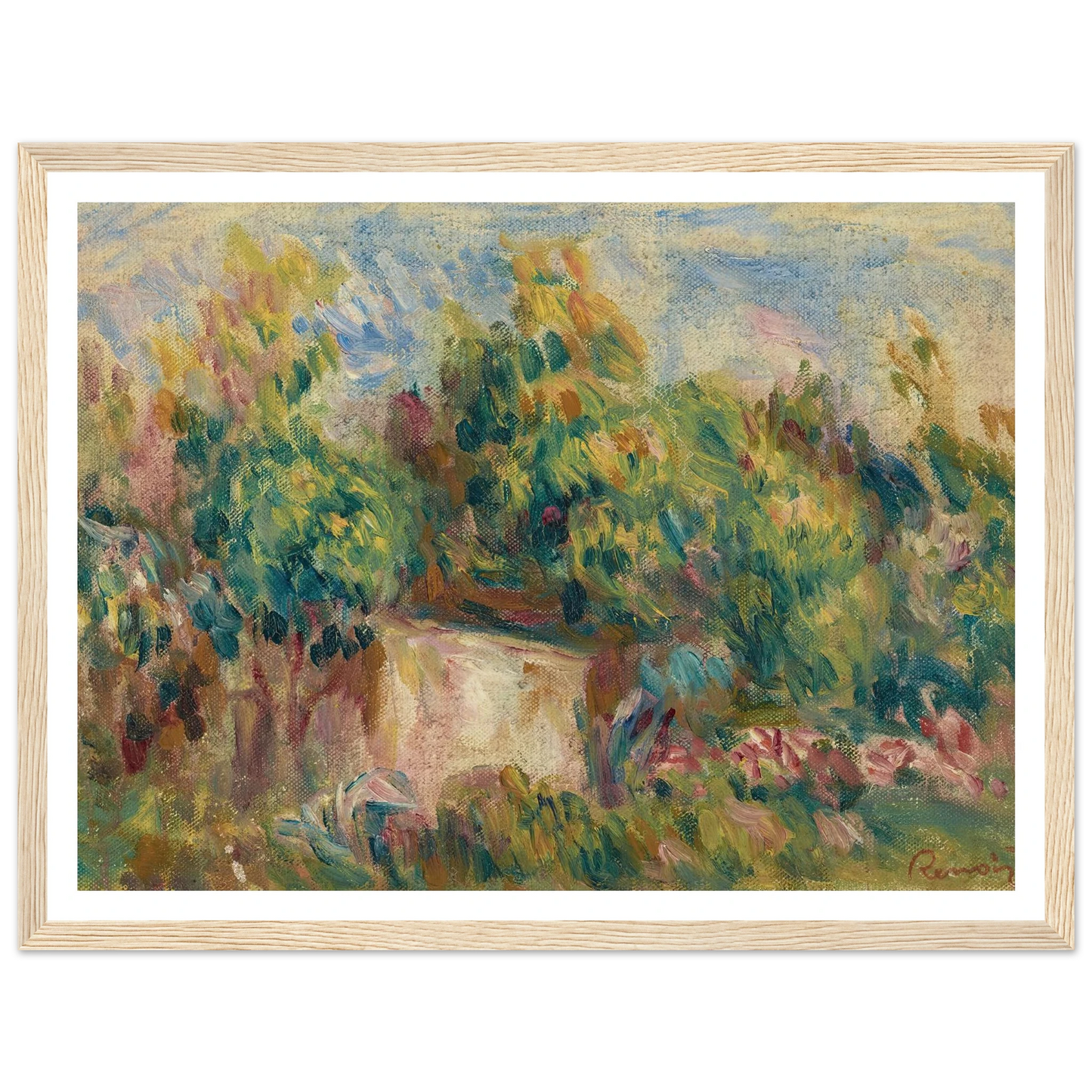 Cabanon près des Colettes (1916) Art Print | Pierre Auguste Renoir-Quipham Collections
