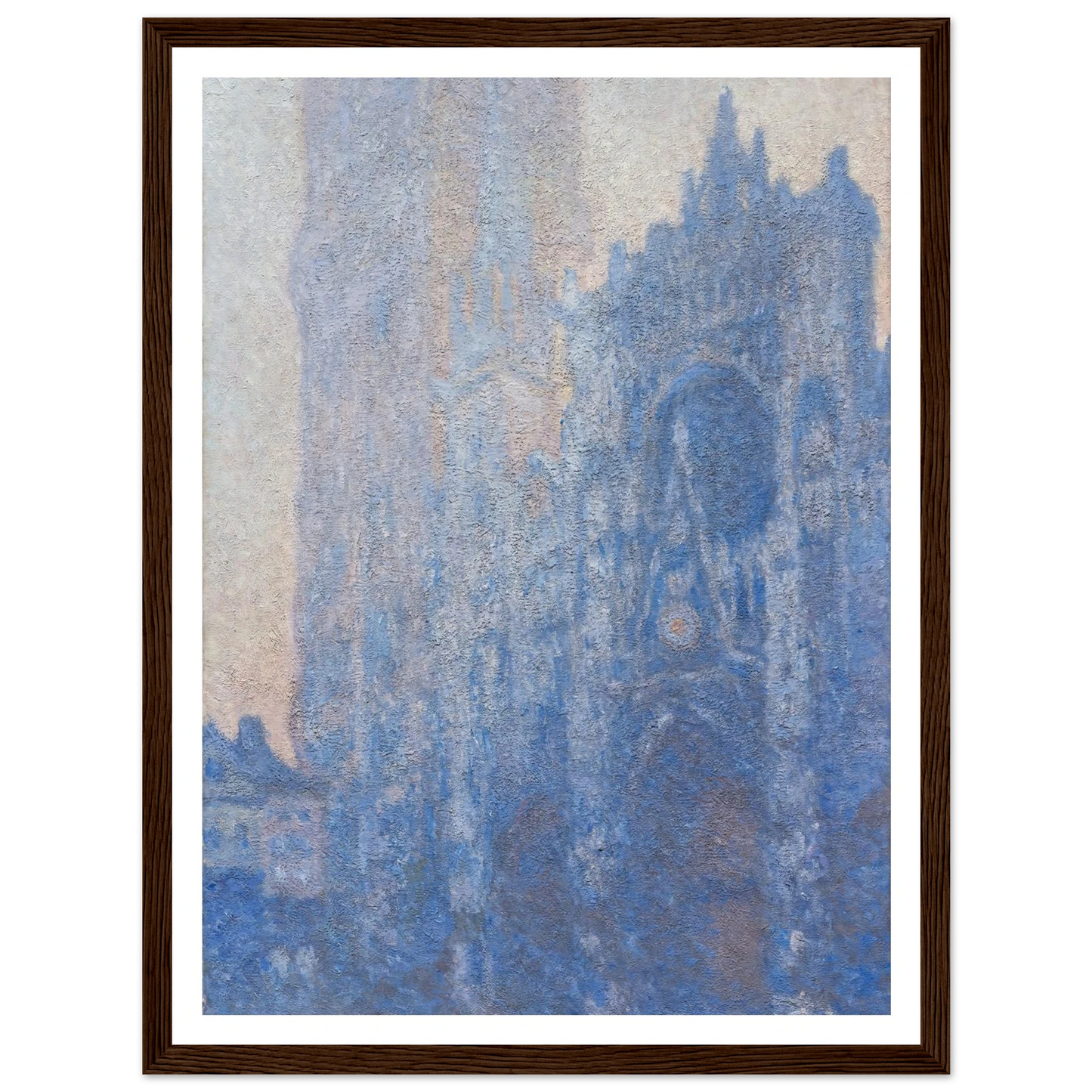 Rouen Cathedral Façade and Tour d’Albane (Morning Effect) (1894) Art Print | Claude Monet-Quipham Collections