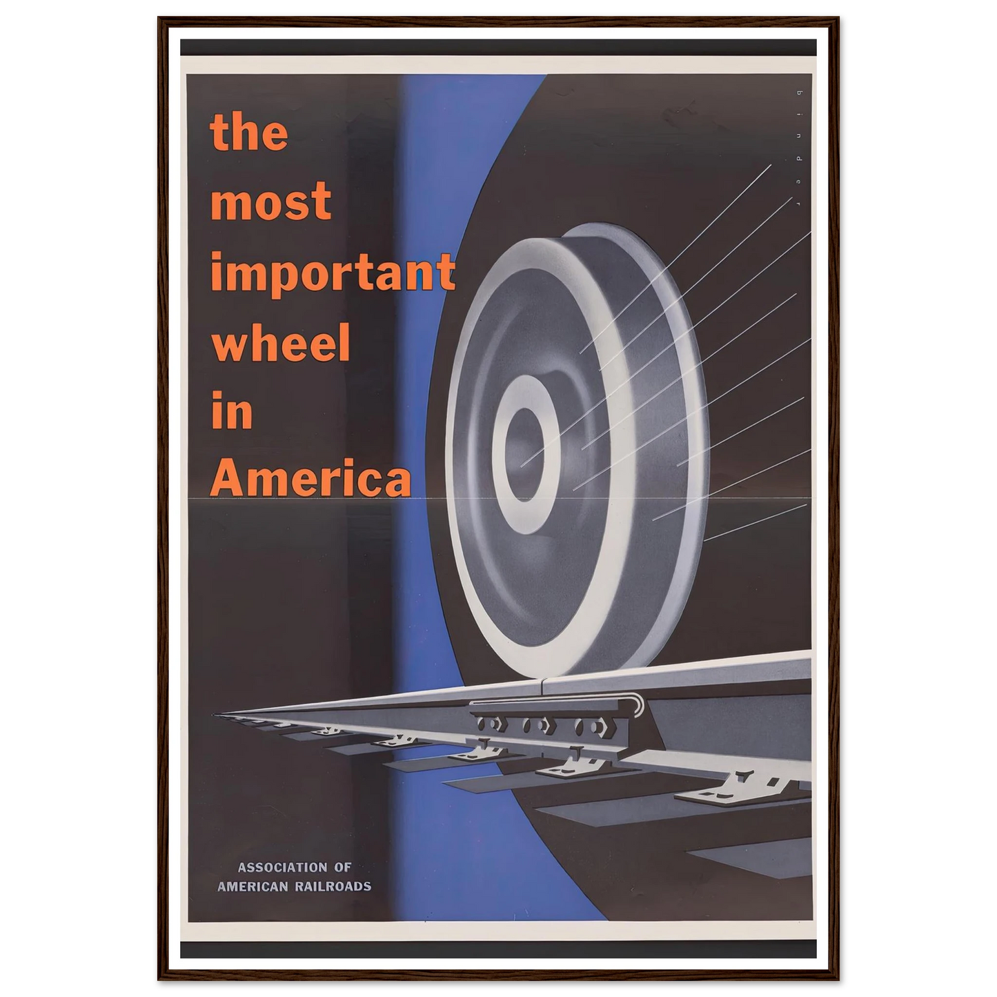 The most important wheels in America. (1952) Art Print | Joseph Binder-Quipham Collections