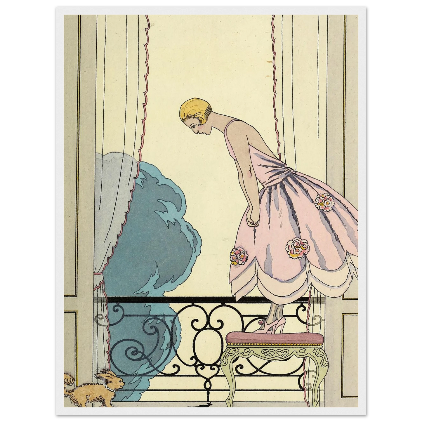 Falbalas et fanfreluches, La Souris (1925) Art Print | George Barbier-Quipham Collections