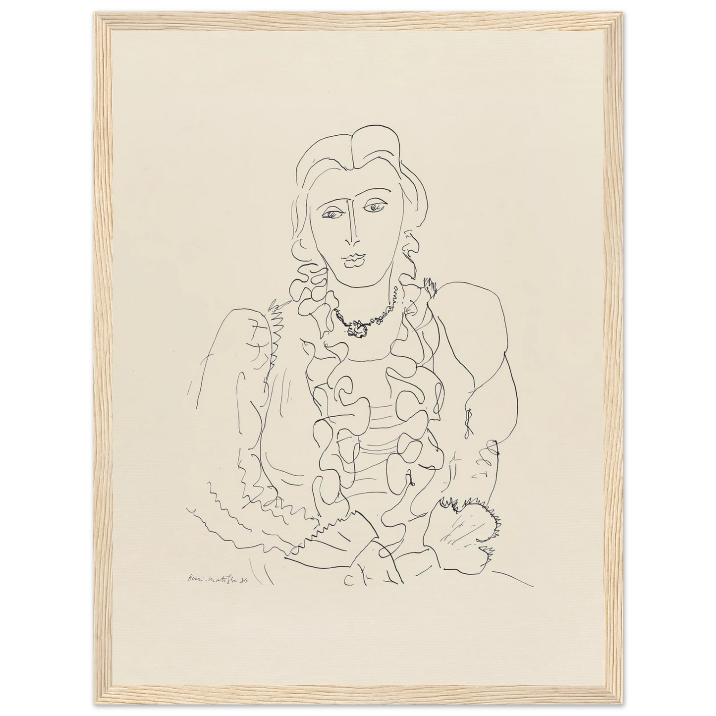 Sitzende Frau (1936) Art Print | Henri Matisse-Quipham Collections