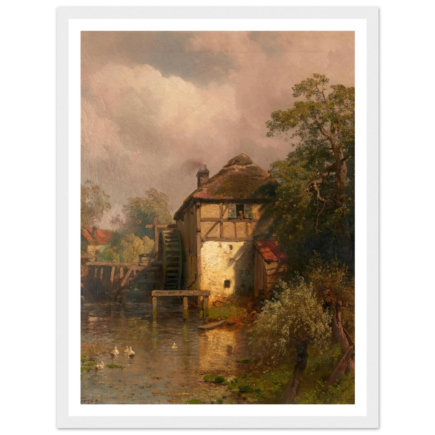 The Mill Art Print | Hermann Ottomar Herzog-Quipham Collections