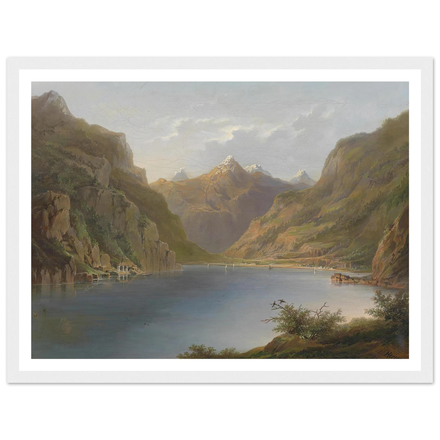 Vierwaldstättersee (1882) Art Print | Hermann Ottomar Herzog-Quipham Collections