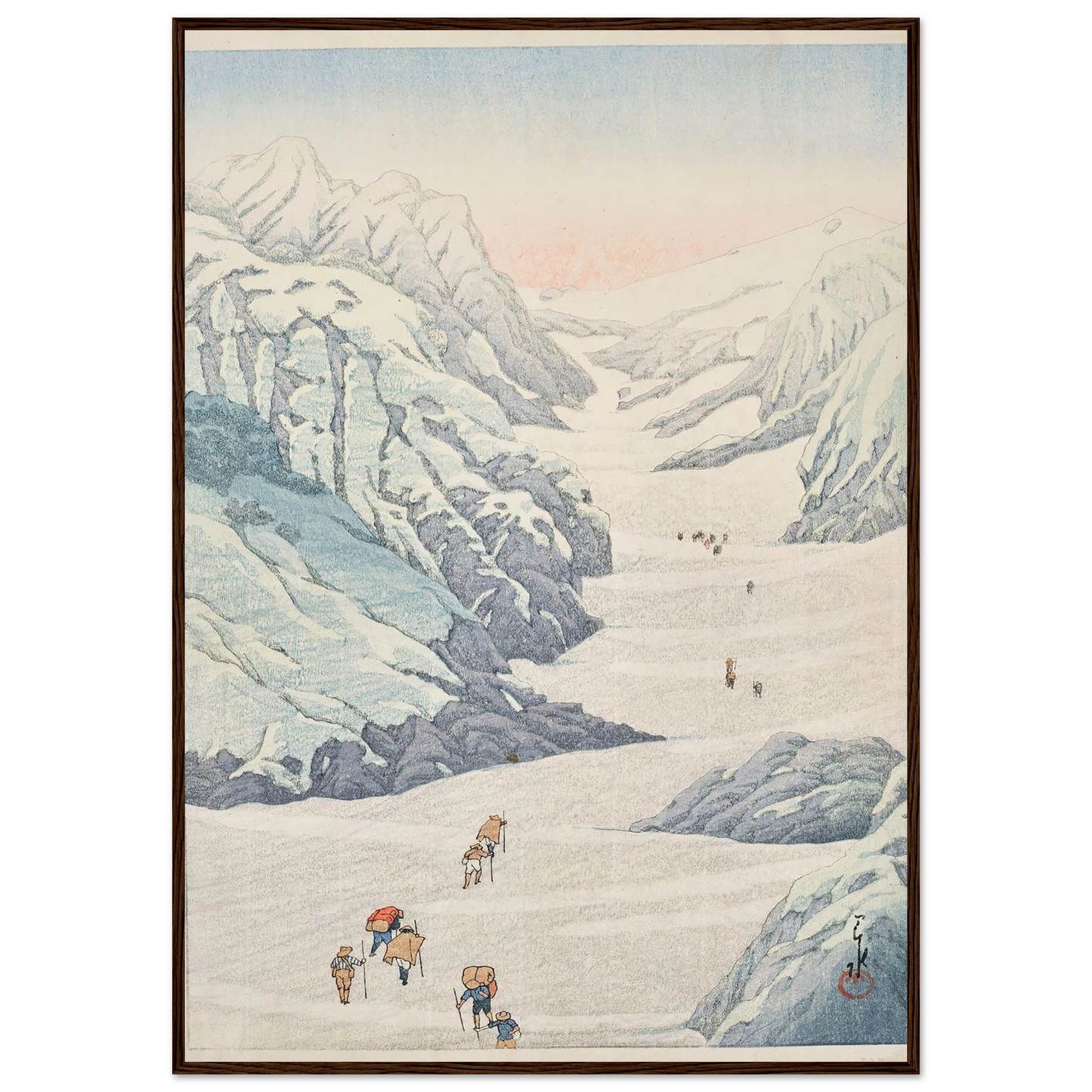 Shirouma no sekkei (Snow valley of Mount Shirouma) (1932) Art Print | Kawase Hasui-Quipham Collections