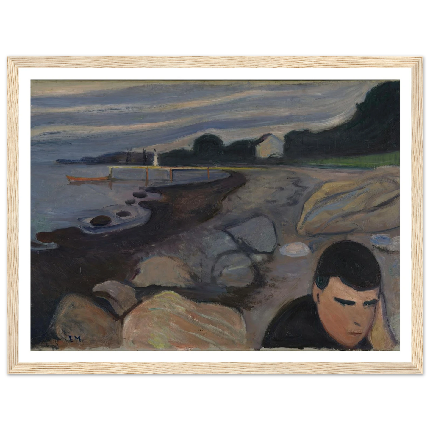 Melancholy (1892) Art Print | Edvard Munch-Quipham Collections