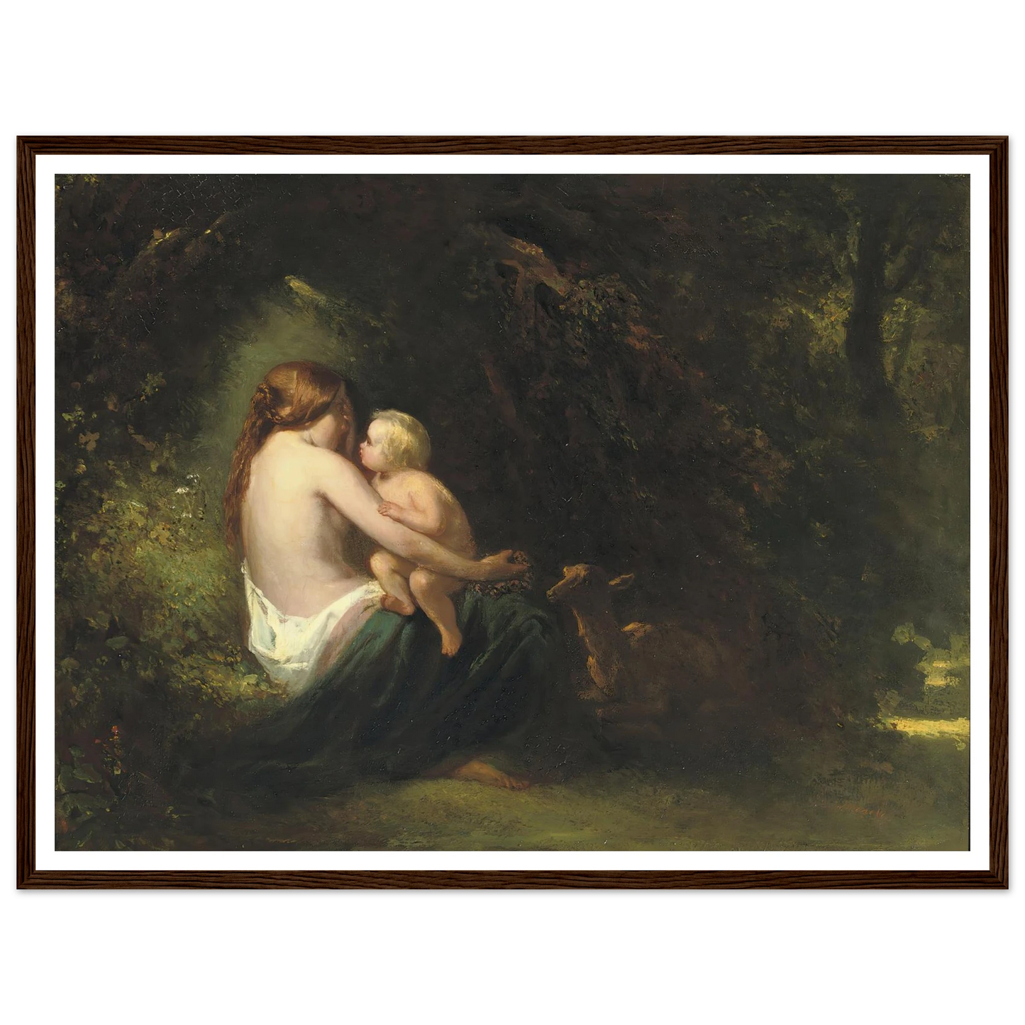 Genoveva; a legendary beauty in the forest Art Print | Jozef Israels-Quipham Collections
