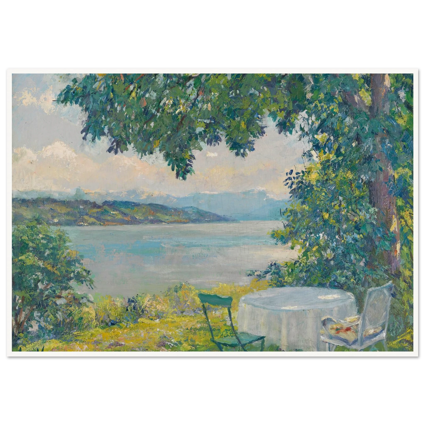 View of Lake Starnberg (1920-30) Art Print | Edward Cucue-Quipham Collections