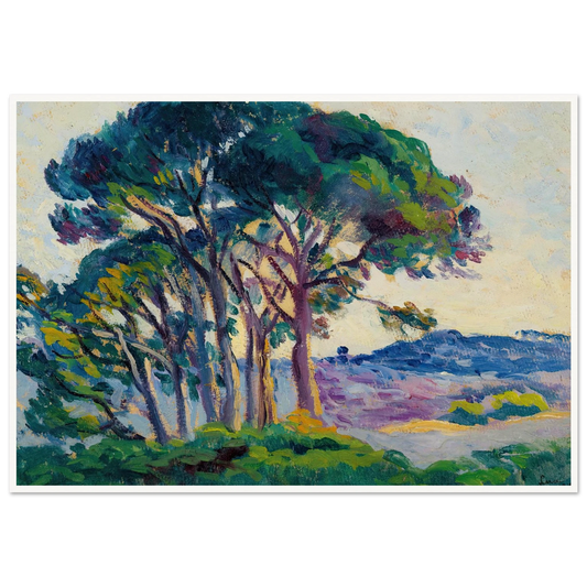Pins Aux Cannebiers (1903) Art Print | Maximilien Luce-Quipham Collections