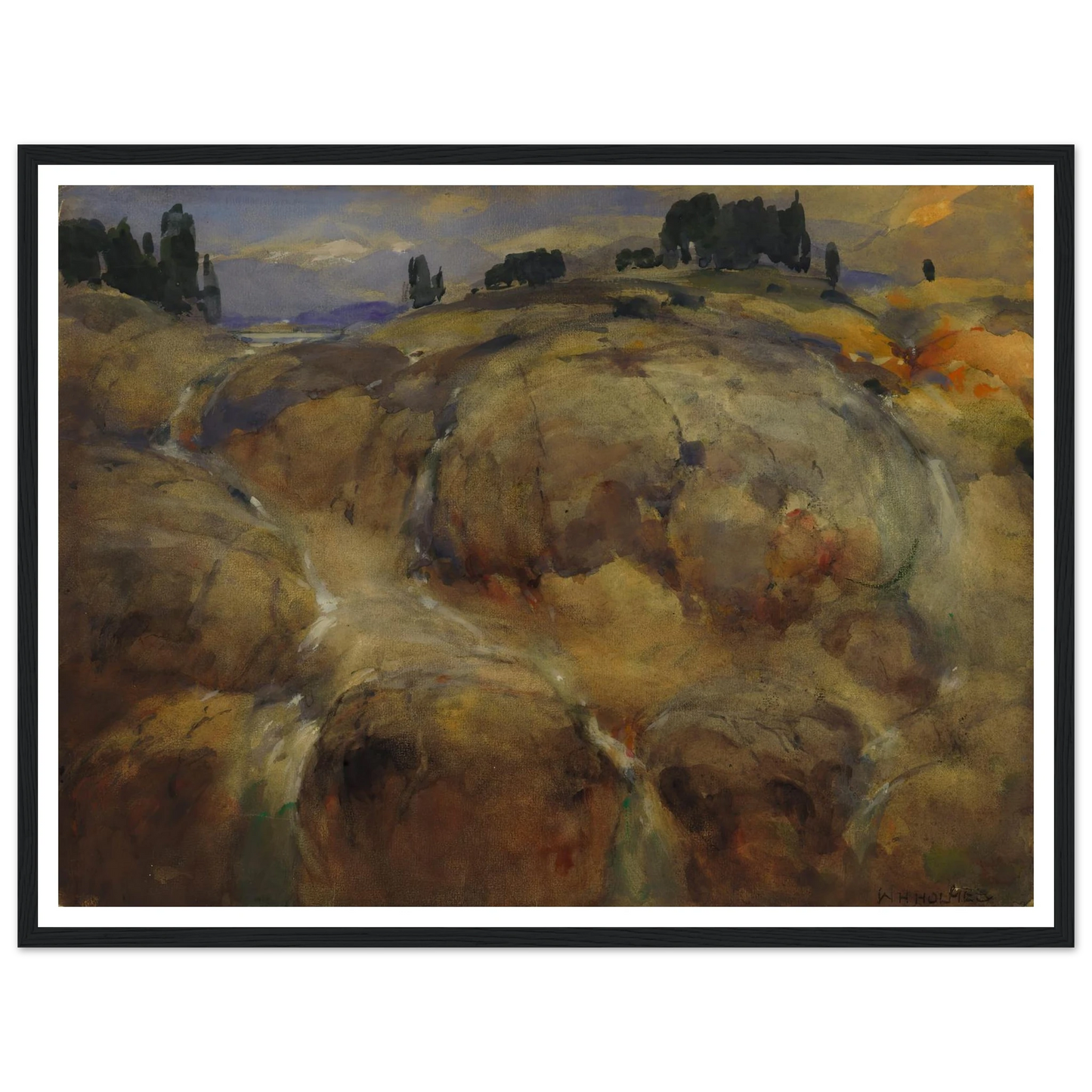 Deserted Bed Of A Glacier Art Print | William Henry Holmes-Quipham Collections