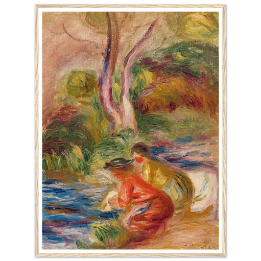 Les Laveuses Art Print | Pierre Auguste Renoir-Quipham Collections