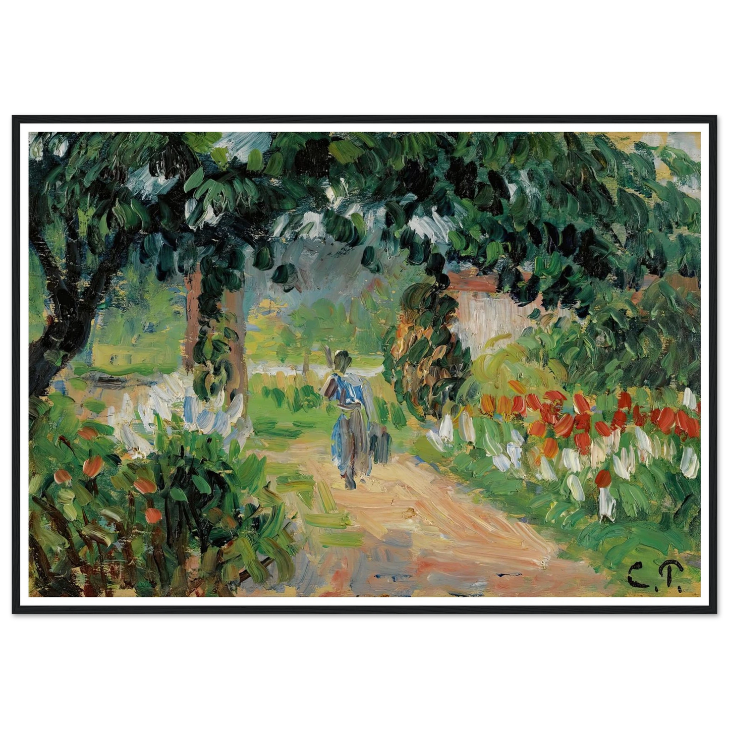 L’allée Du Jardin D’eragny (circa 1899) Art Print | Camille Pissarro-Quipham Collections