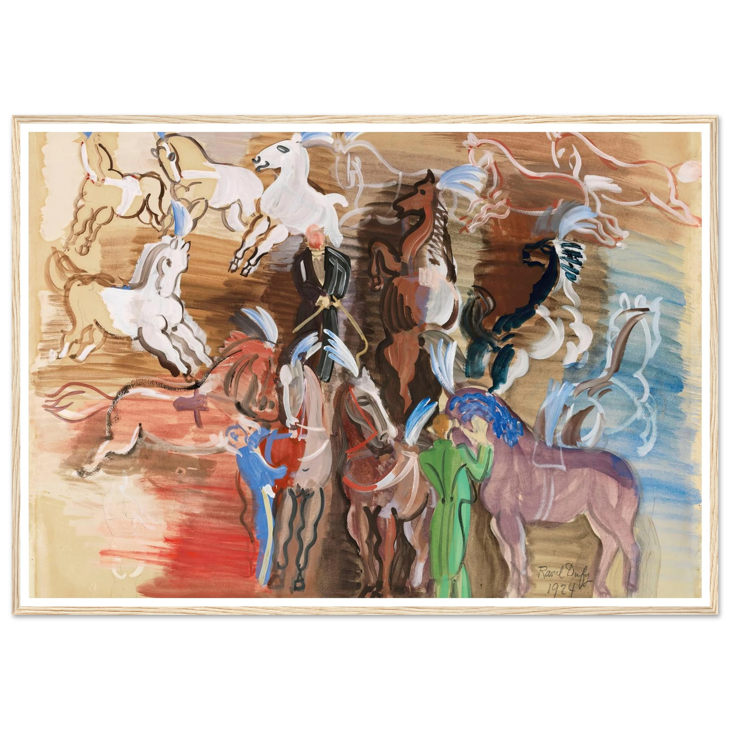 Chevaux de cirque (1924) Art Print | Raoul Dufy-Quipham Collections