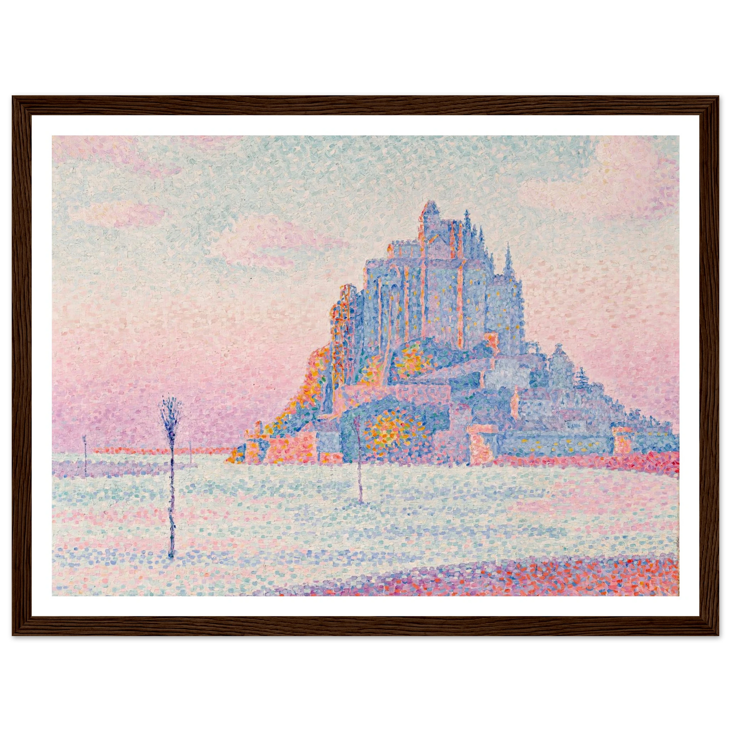 Mont Saint-Michel, Setting Sun (1897) Art Print | Paul Signac-Quipham Collections