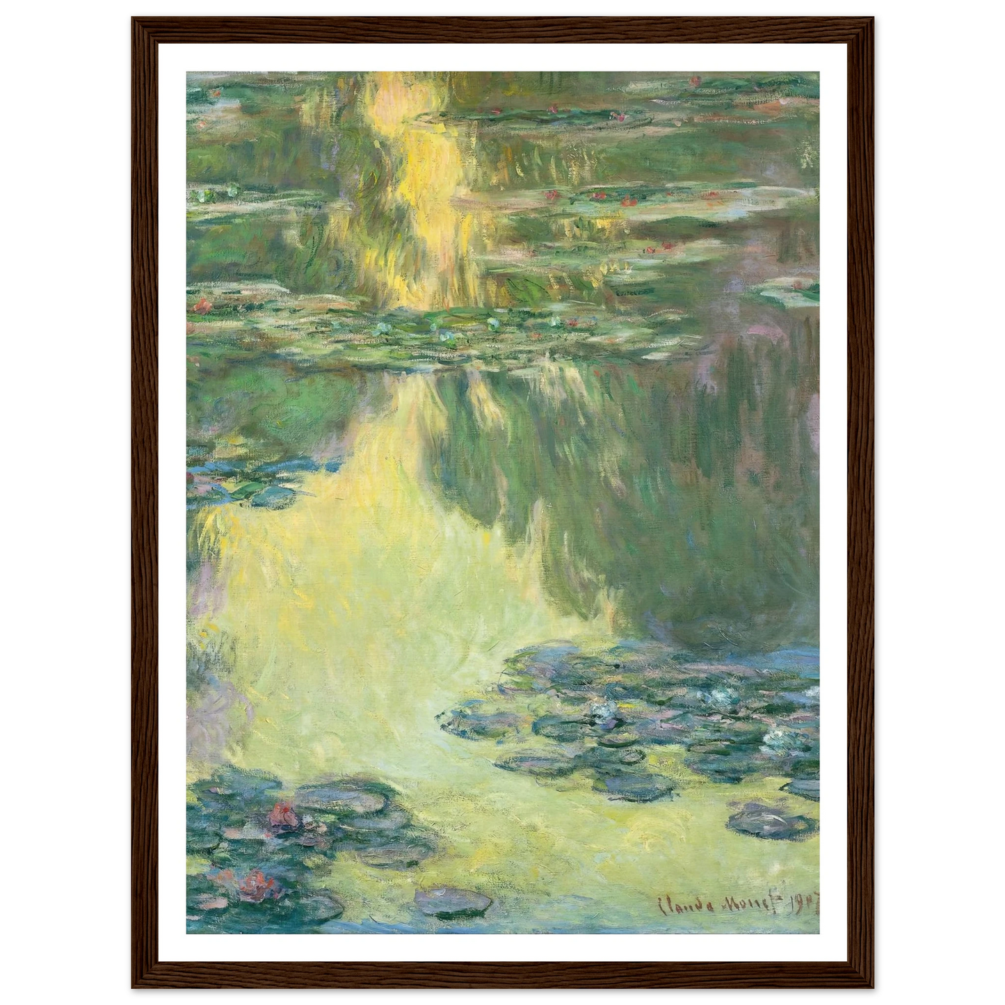 Waterlilies (1907) Art Print | Claude Monet-Quipham Collections