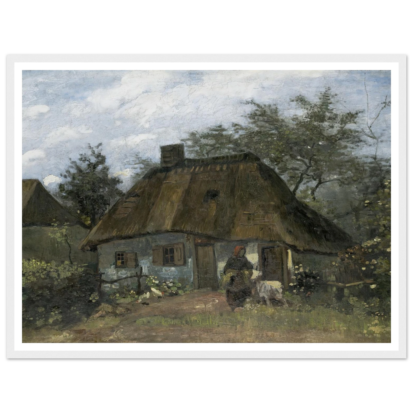 Farmhouse in Nuenen (1885) Art Print | Vincent van Gogh-Quipham Collections